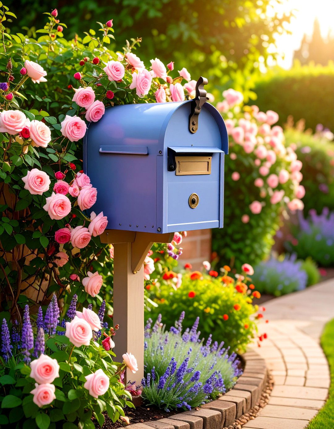 Cottage Garden Perennial Paradise - 24 Mailbox Landscaping Ideas