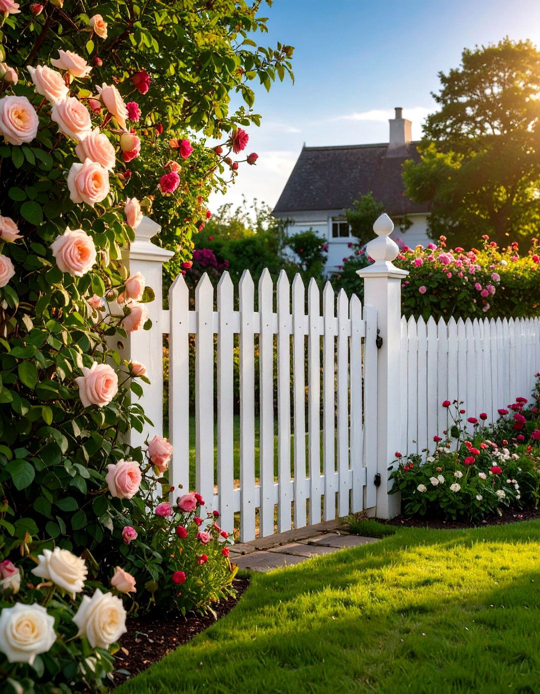 Cottage Garden Picket Fence Charm - 24 Vintage Garden Ideas