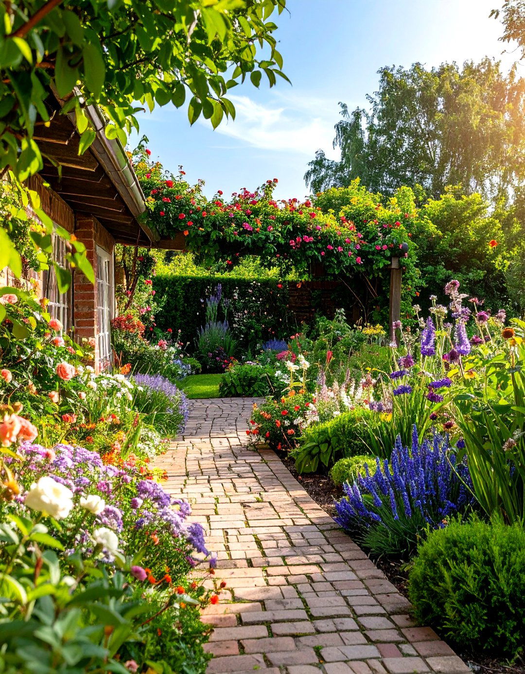 Cottage Garden Terraced Borders - 24 Tiered Garden Ideas