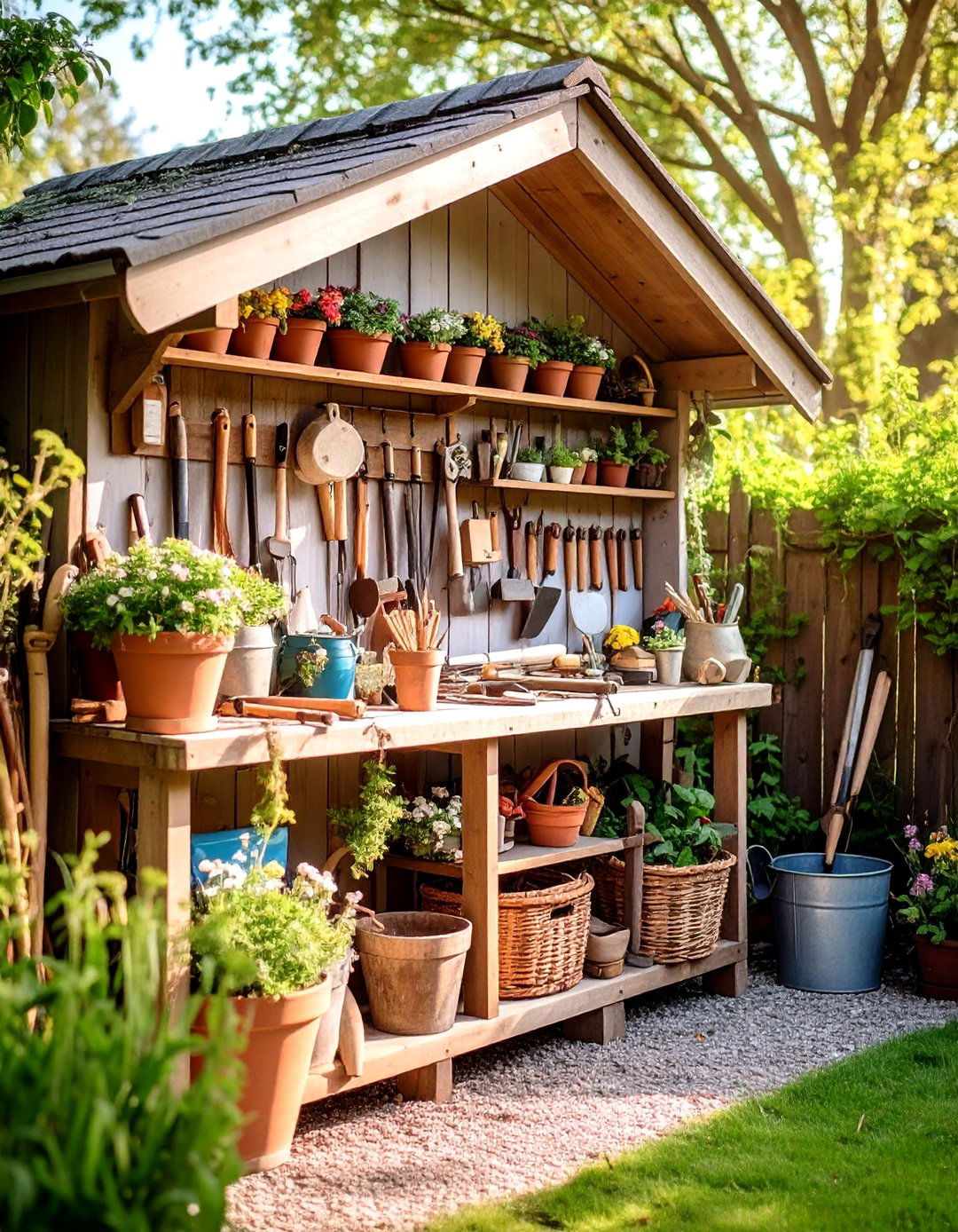 Cottage Garden Tool Storage - 24 Cottage Garden Ideas
