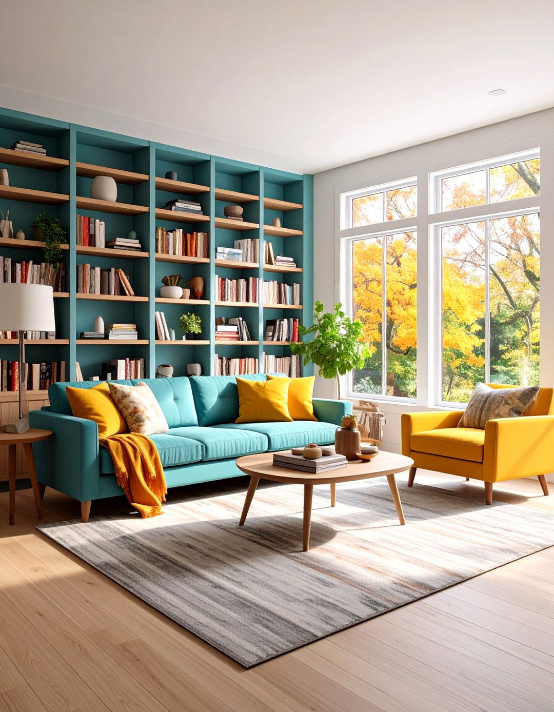 Cottage Living Room with Built ins - 24 Cottage Living Room Ideas