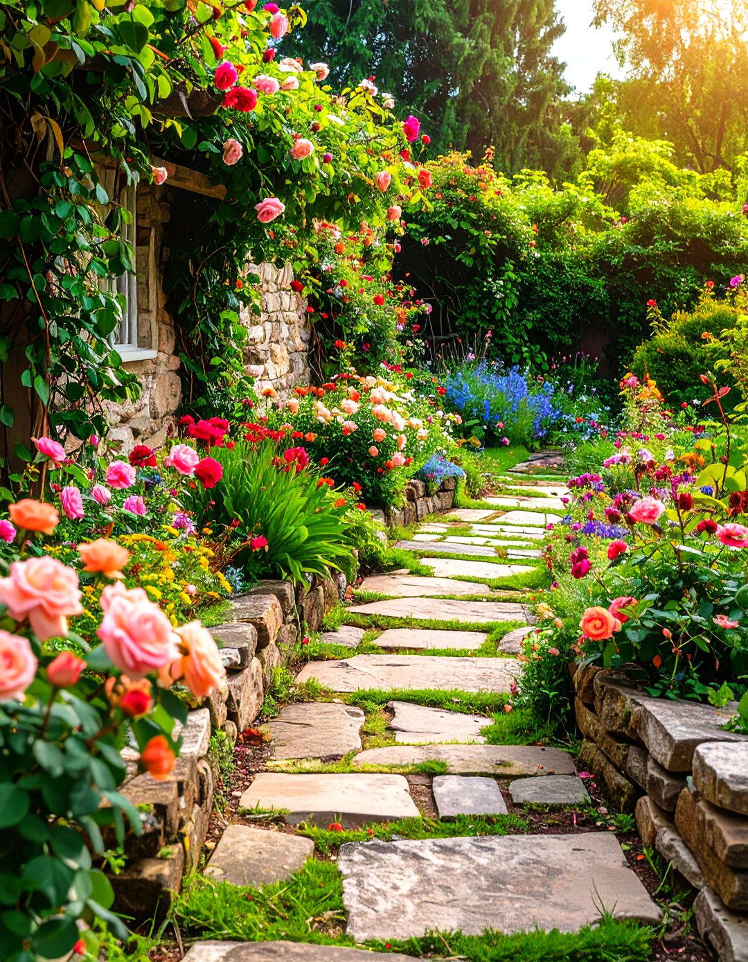 Cottage Stone Garden Borders - 24 Stone Garden Ideas