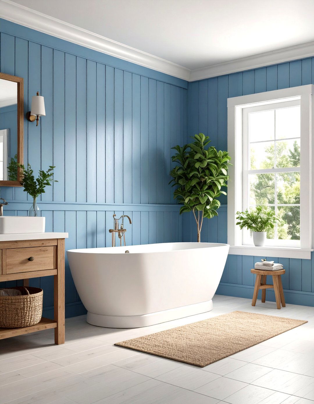 Cottage Style Beadboard Wainscoting - 24 Bathroom Wainscoting Ideas