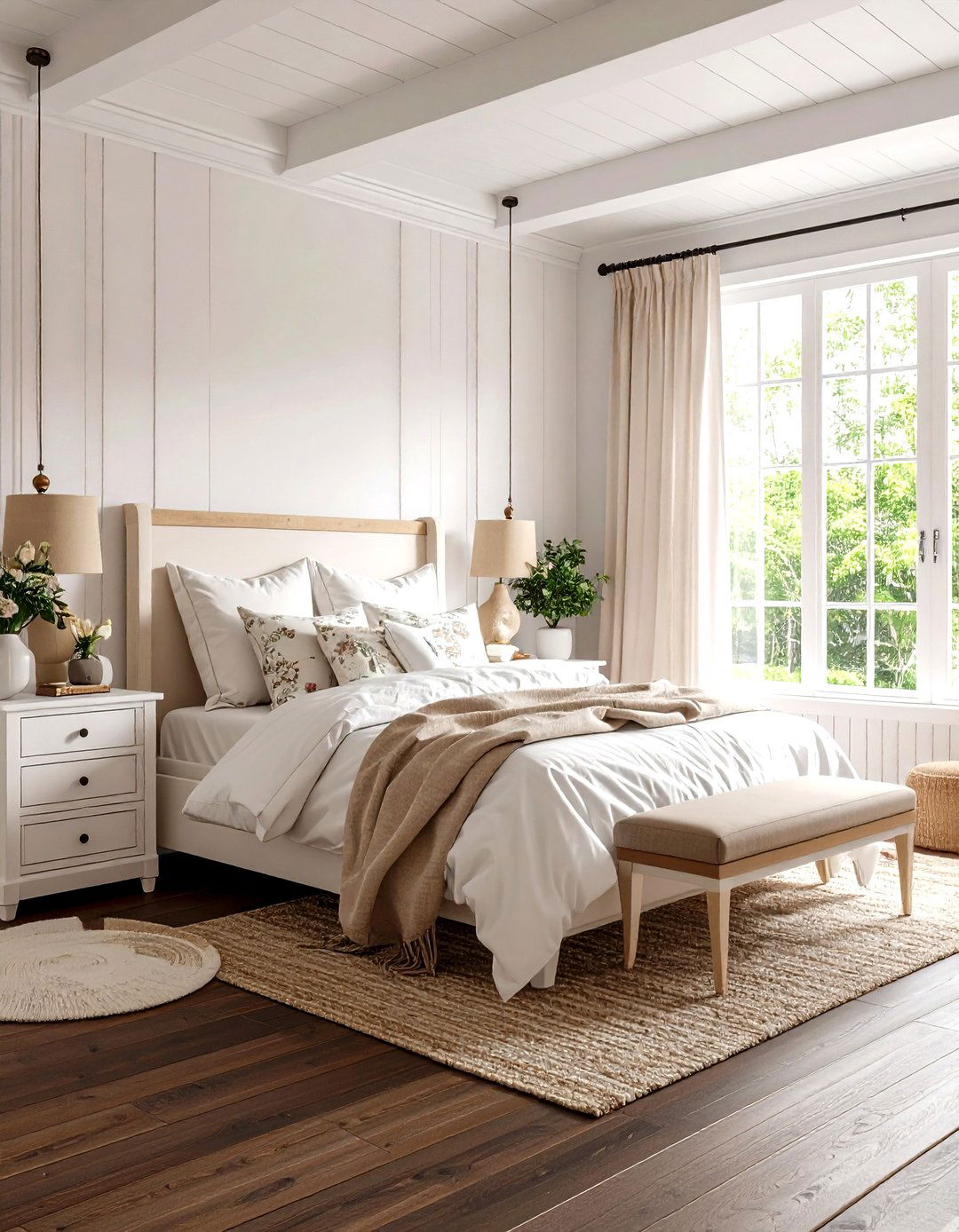 Cottage Style Bedroom Dark Walnut Plank - 24 Dark Walnut Floors for Rooms