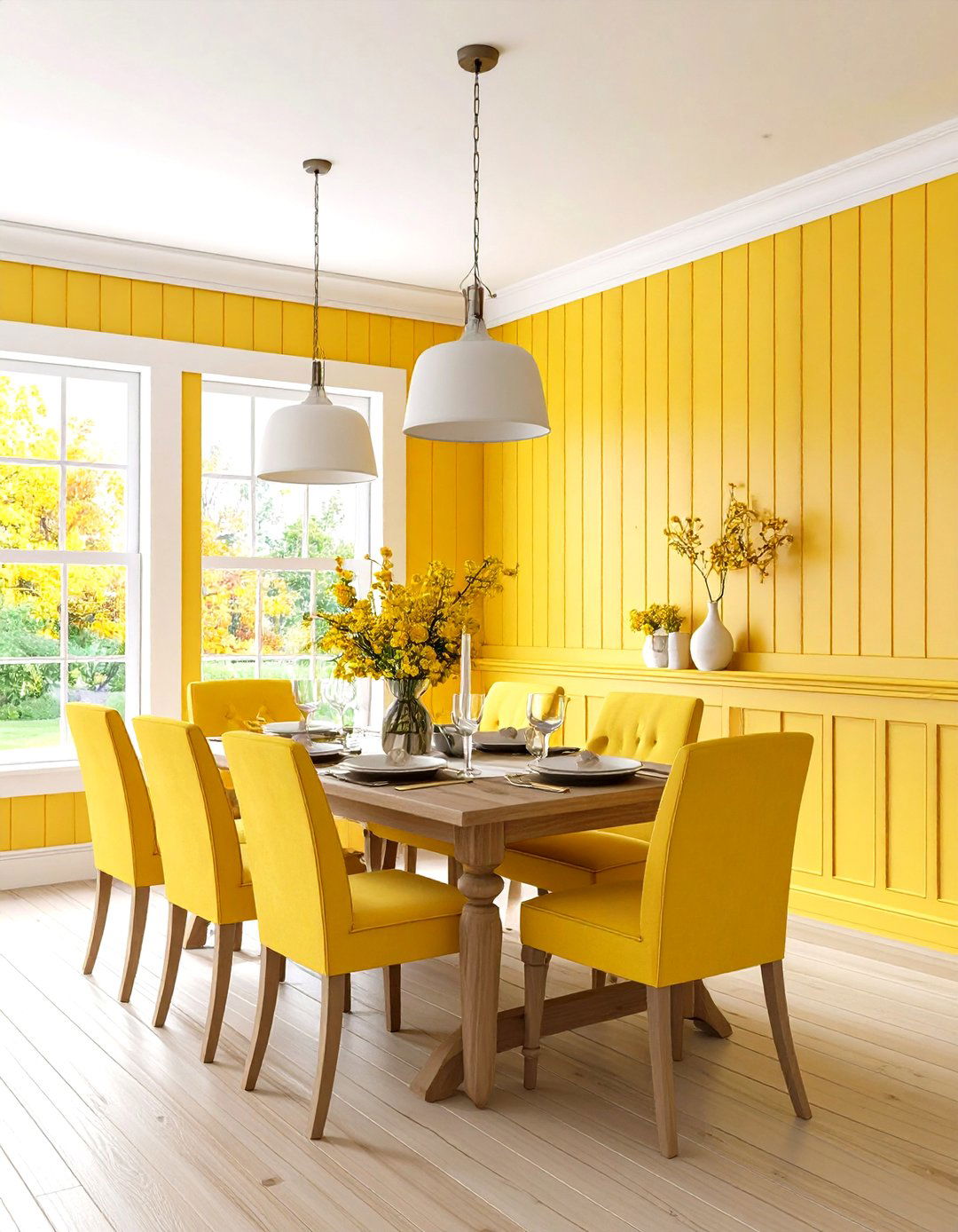 Cottage Style Dining Room Wainscoting - 24 Beadboard Wall Ideas