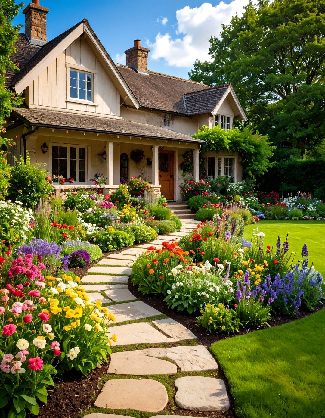 Cottage Style Garden - 24 Rock Garden Ideas