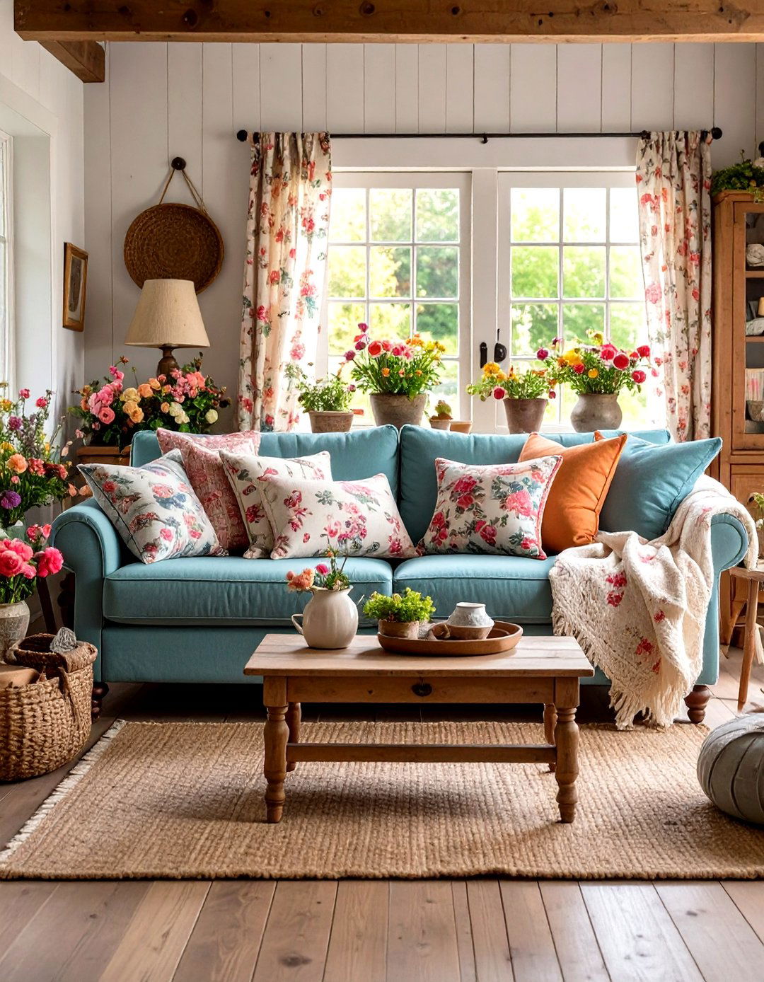 Cottage Style Grey Couch - 24 Grey Couch Living Room Ideas