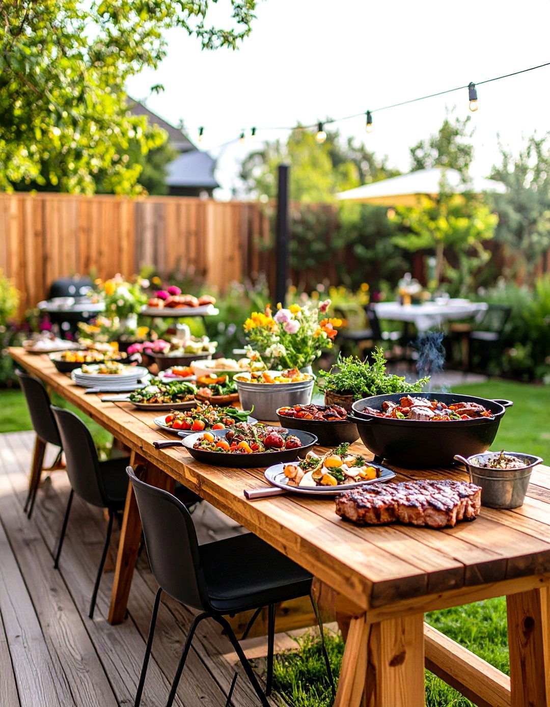 Country BBQ Reception Dining - 24 Western Wedding Ideas