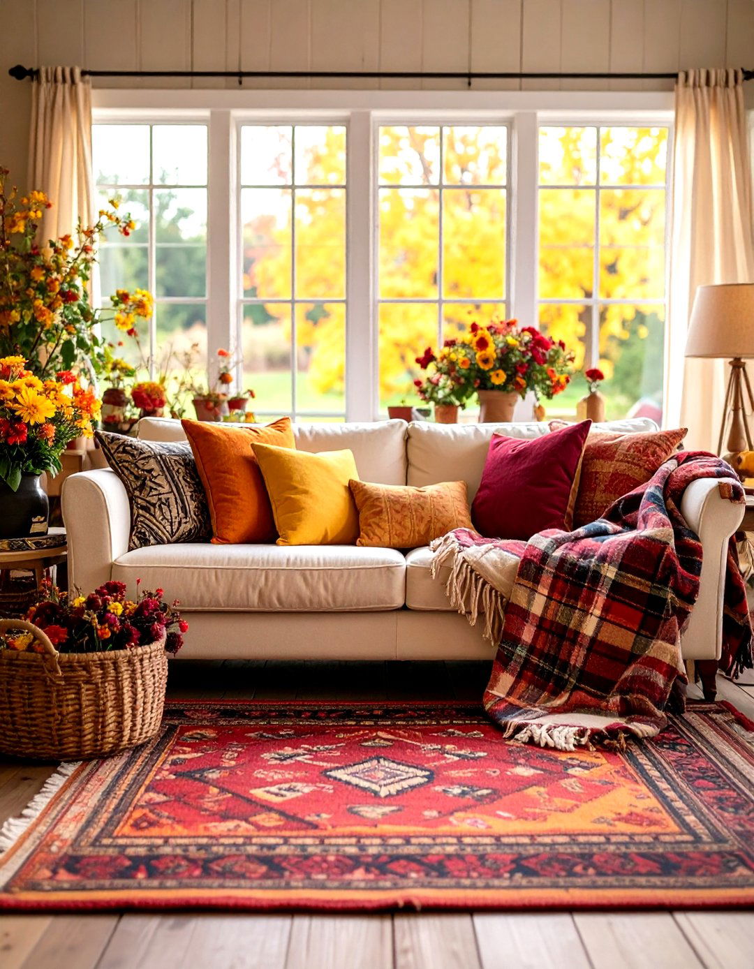 Country Casual Cream Couch with Comfortable Simplicity - 24 Cream Couch Living Room Ideas