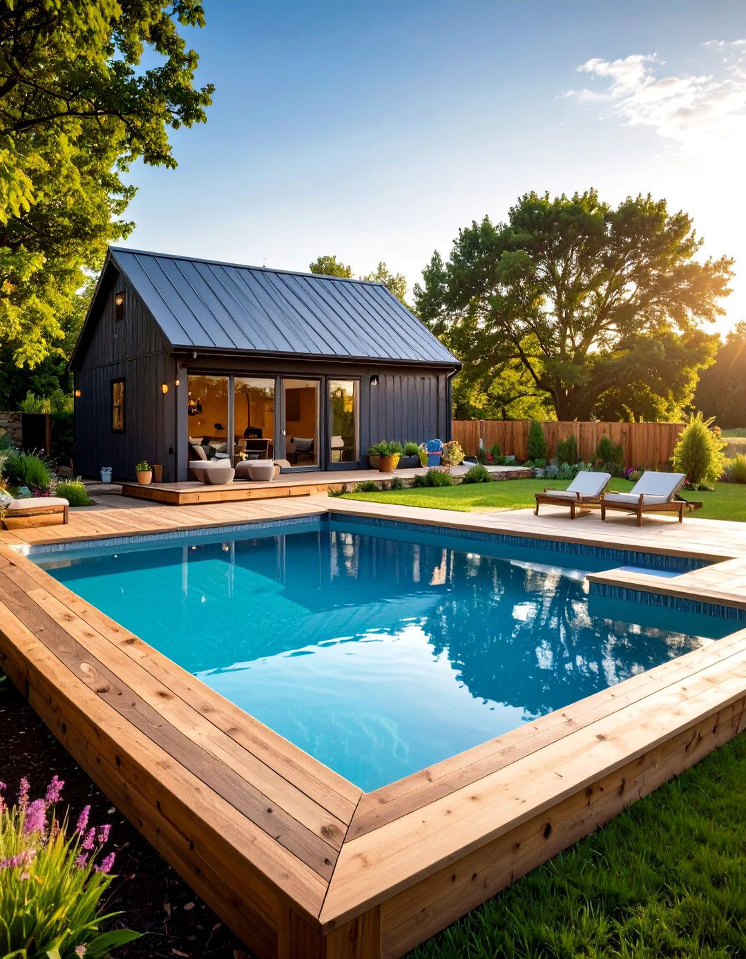Country Farmhouse Container Pool Settings - 24 Shipping Container Pools