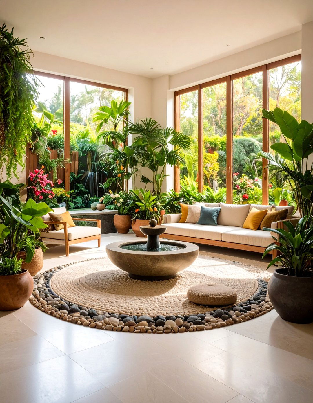 Courtyard Inspiration Indoor Living Room - 24 Bohemian Moroccan Living Room Ideas