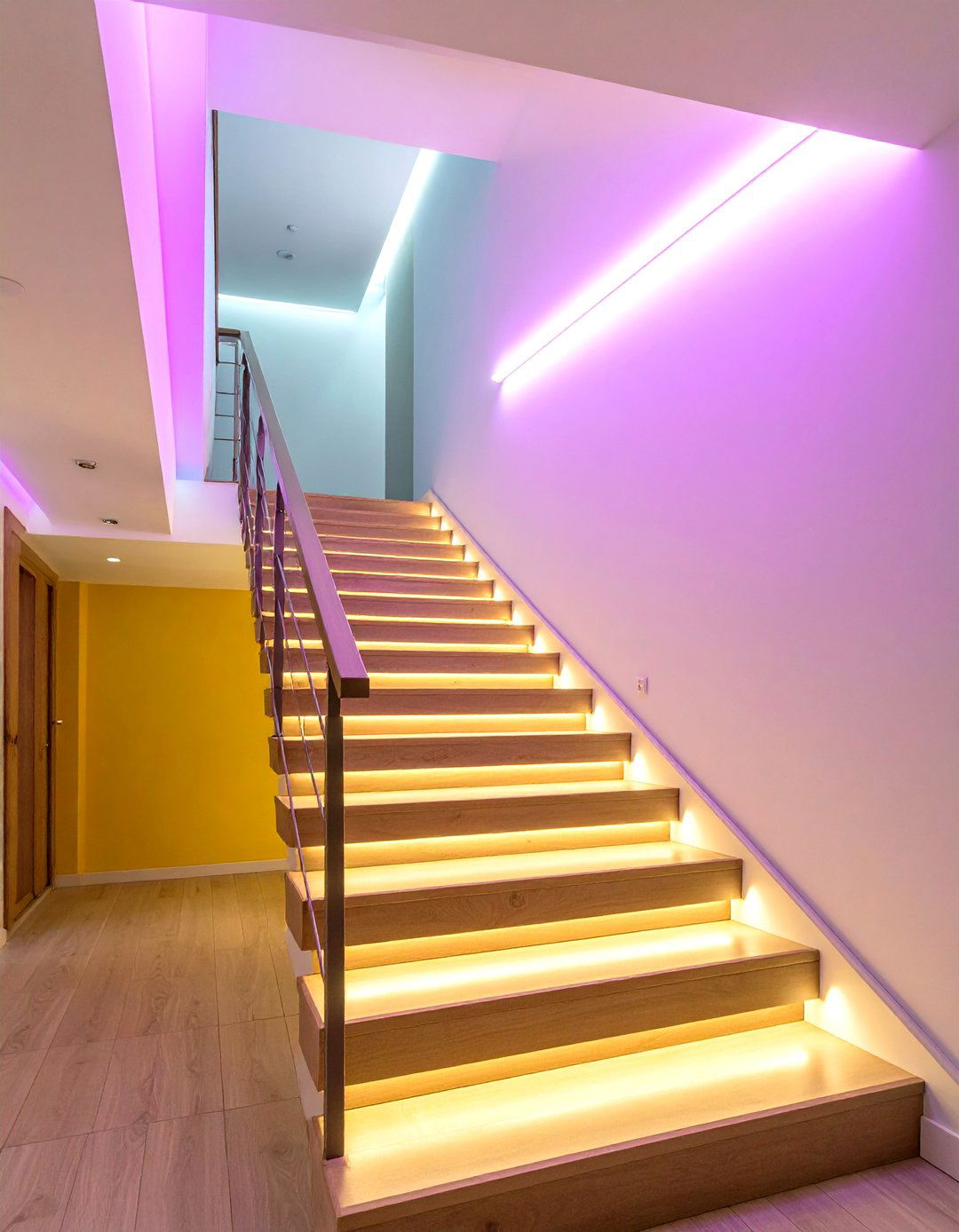 Cove Ceiling Lighting - 24 Staircase Lighting Ideas