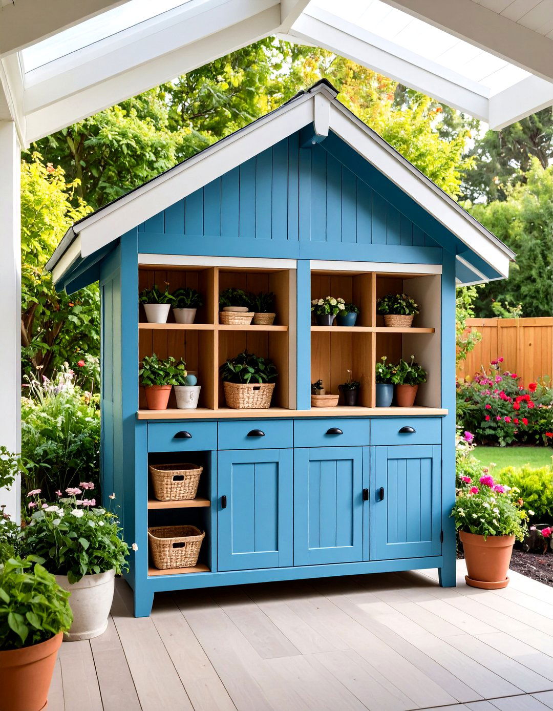 Covered Outdoor Shoe Hutch - 24 Outdoor Shoe Storage Ideas