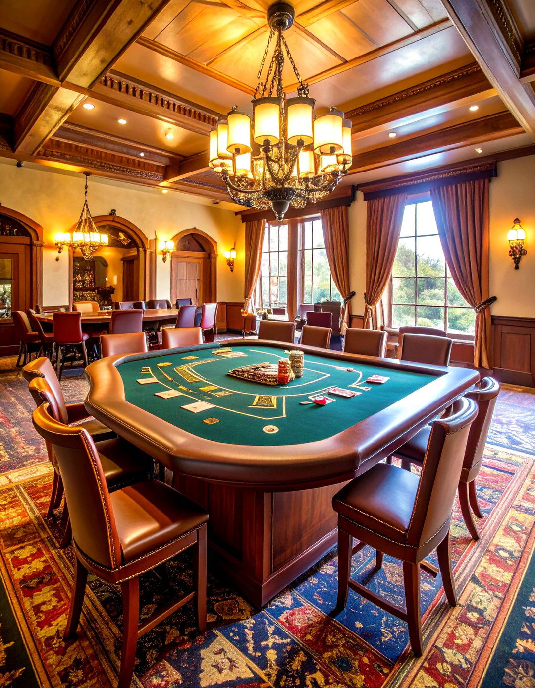 Cowboys Card Table Gaming Area - 24 Dallas Cowboys Man Cave Ideas