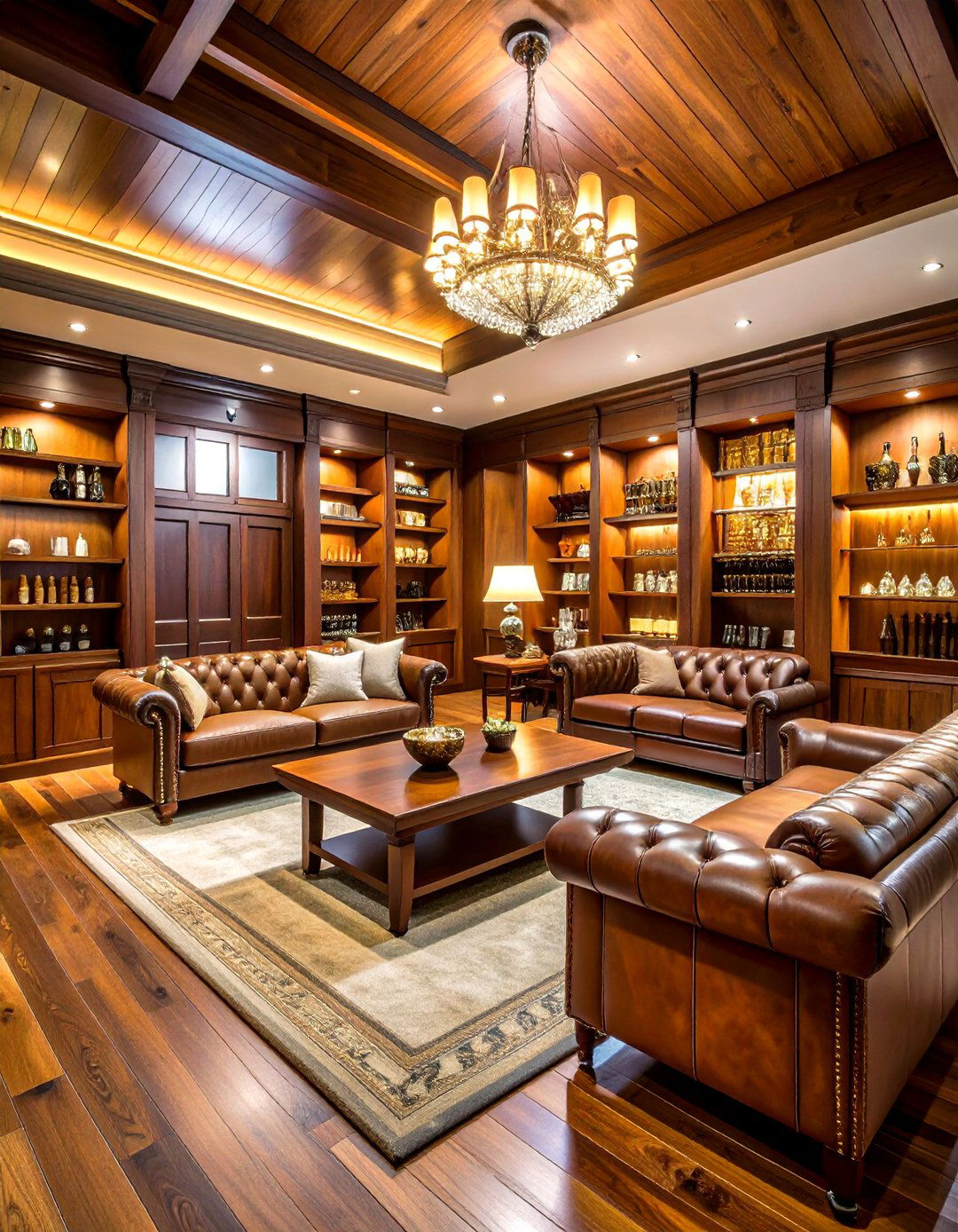 Cowboys Cigar Lounge with Humidor - 24 Dallas Cowboys Man Cave Ideas
