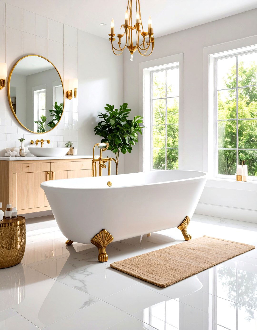 Cozy Bathroom Spa Design - 24 Nancy Meyers Interior Design Ideas