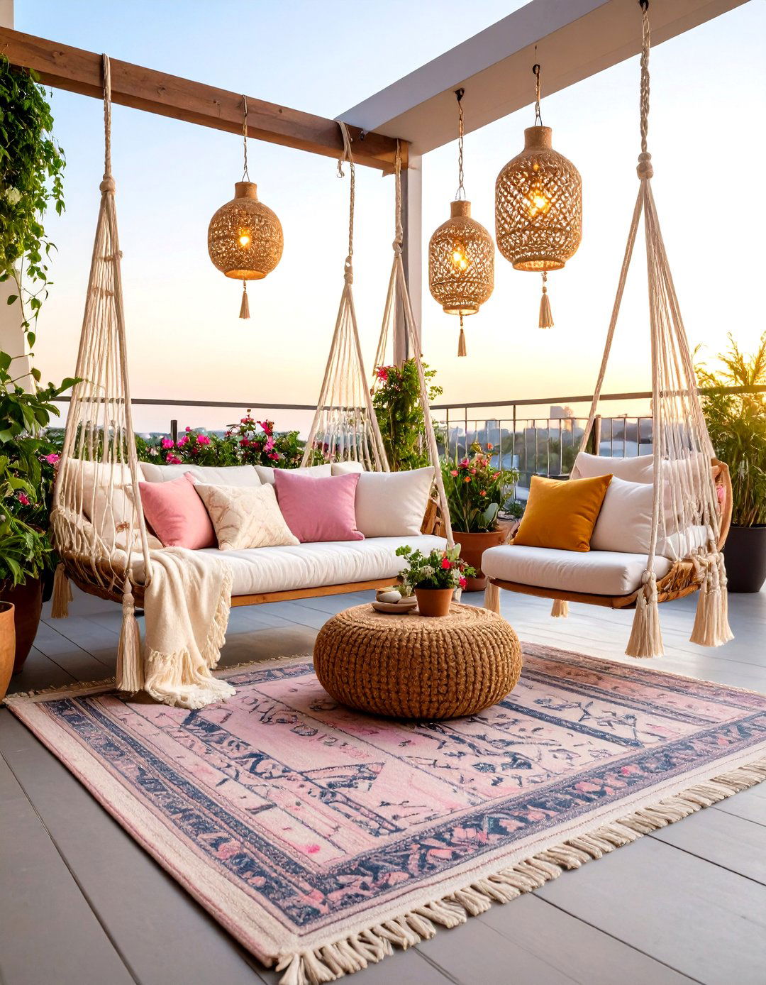 Cozy Bohemian Rooftop Retreat - 24 Rooftop Deck Ideas