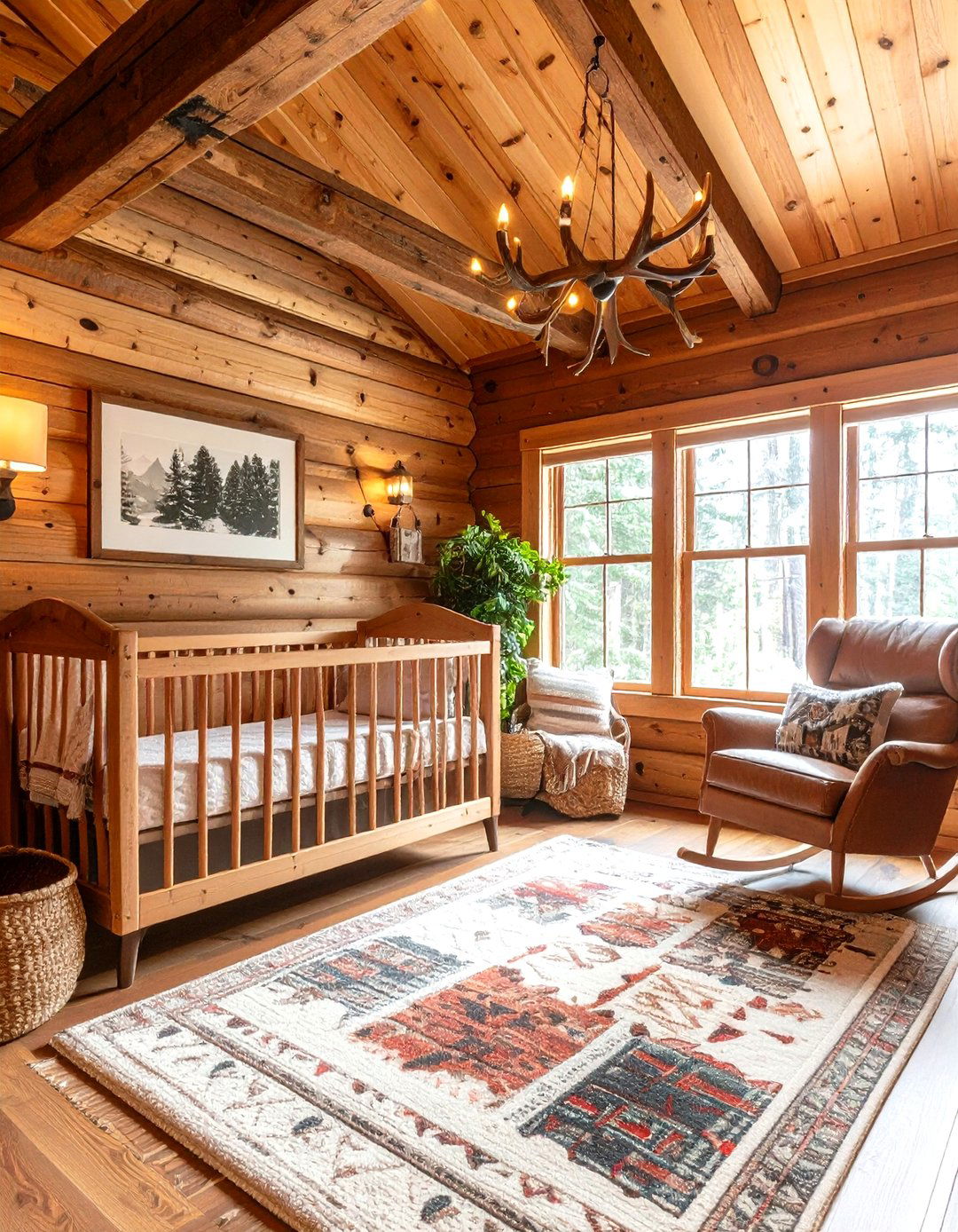 Cozy Cabin Baby Room - 24 Baby Room Ideas