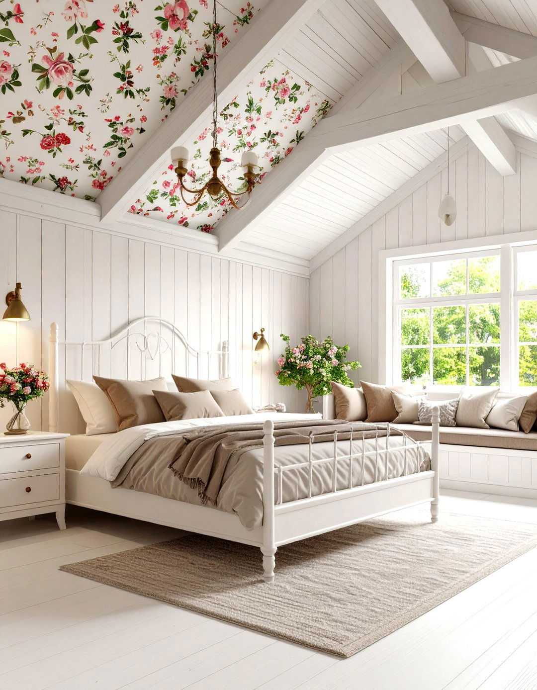 Cozy Cottage Style Haven - 24 Low Sloped Ceiling Bedroom Ideas