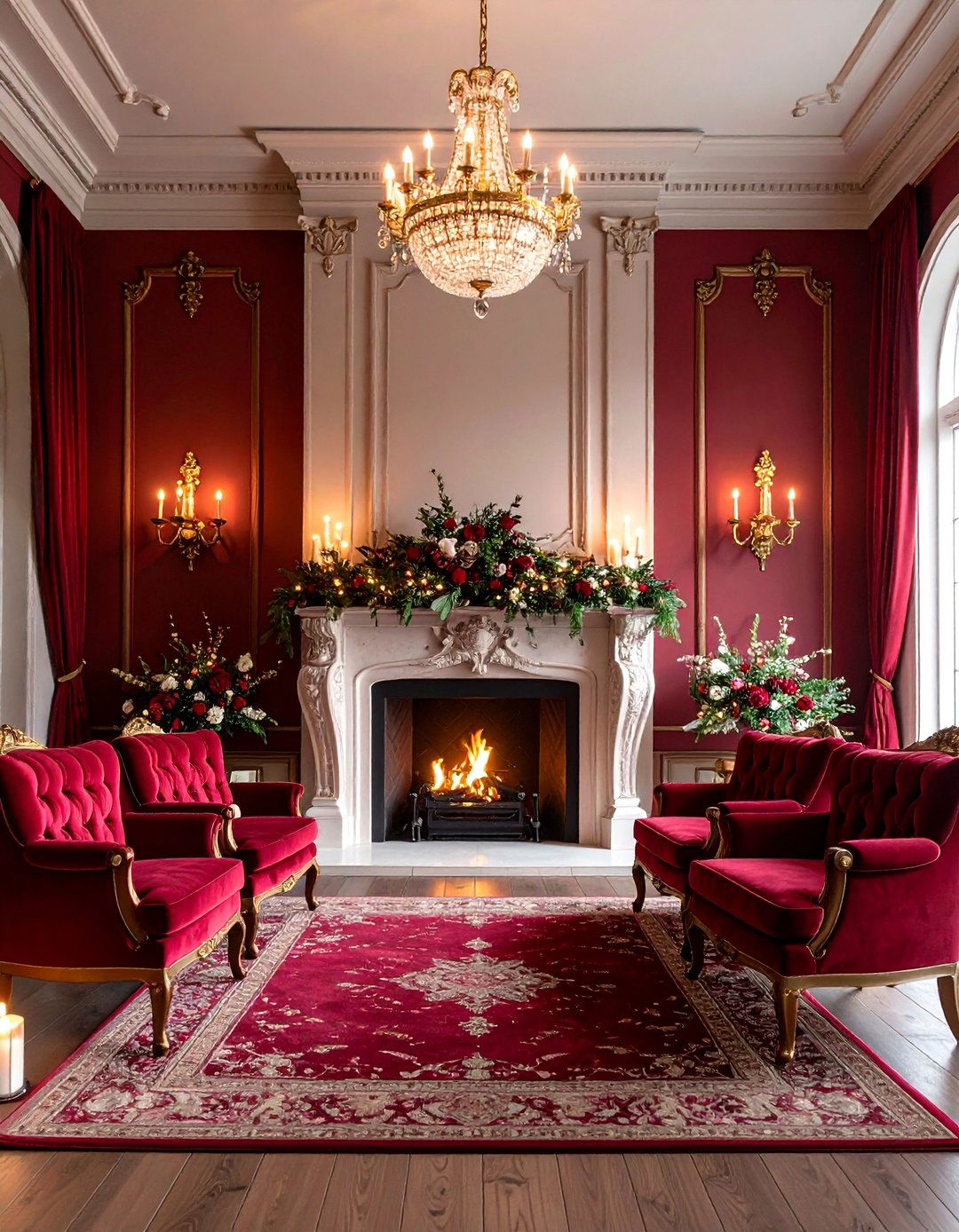Cozy Fireplace Winter Wedding with Warm Candlelight - 24 Winter Wedding Ideas