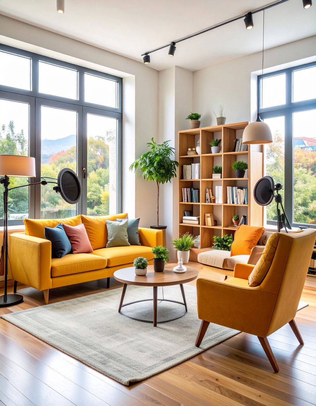 Cozy Living Room Podcast Environment - 24 Podcast Room Ideas