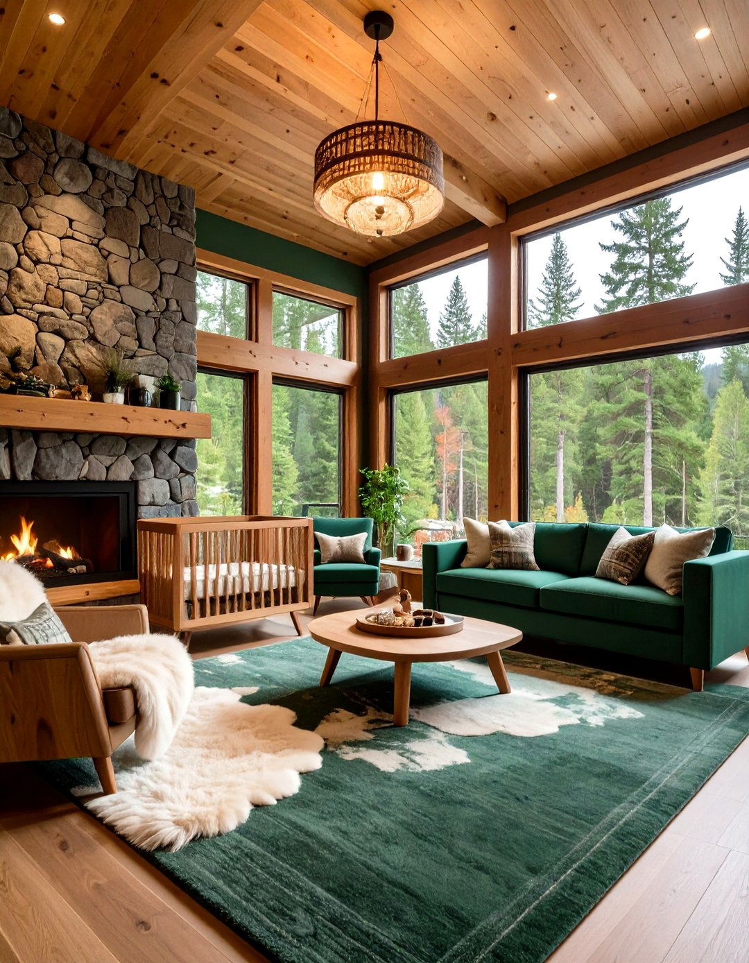 Cozy Mountain Lodge Theme - 24 Woodland Nursery Ideas