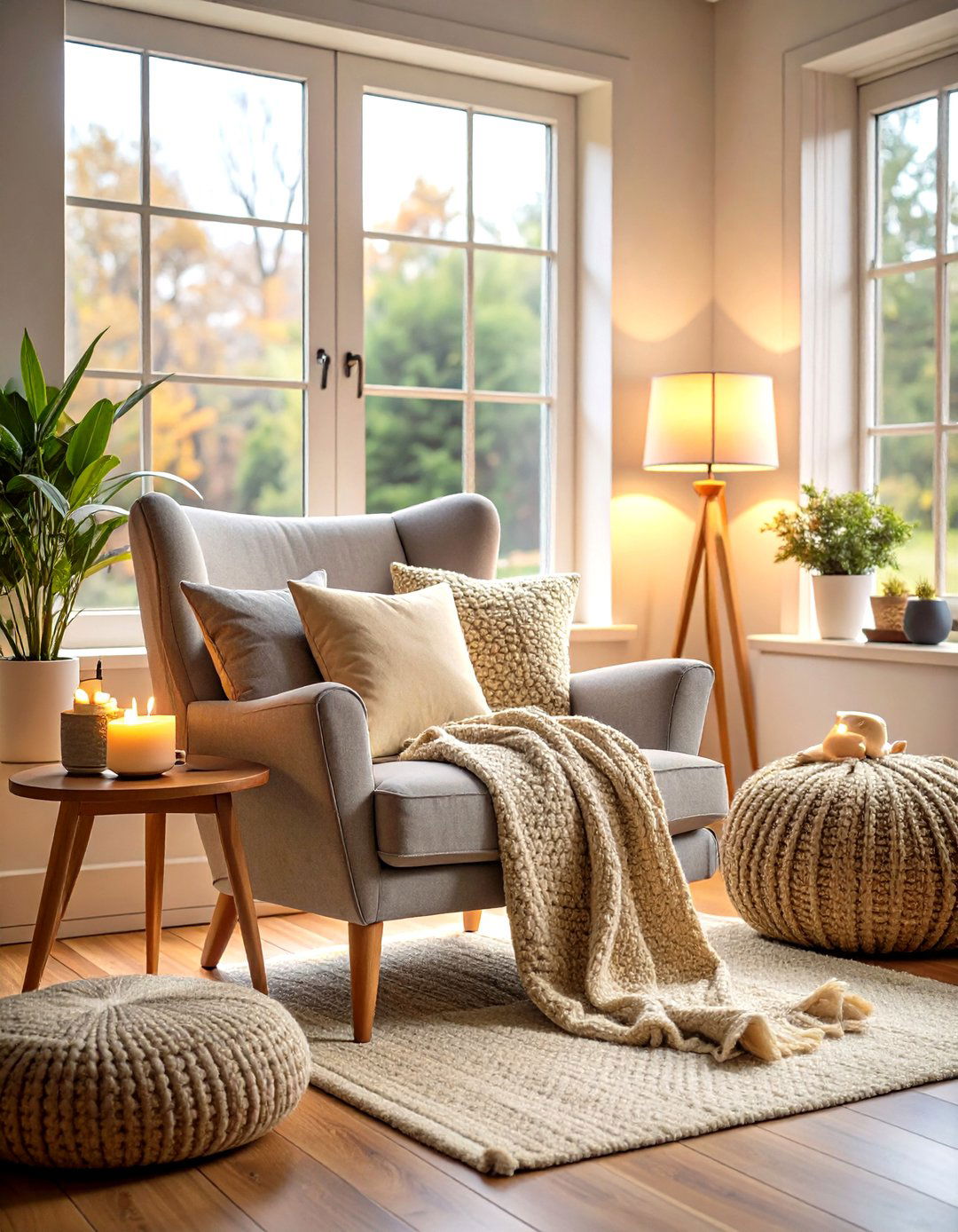 Cozy Reading Nook - 24 Japandi Living Room Ideas