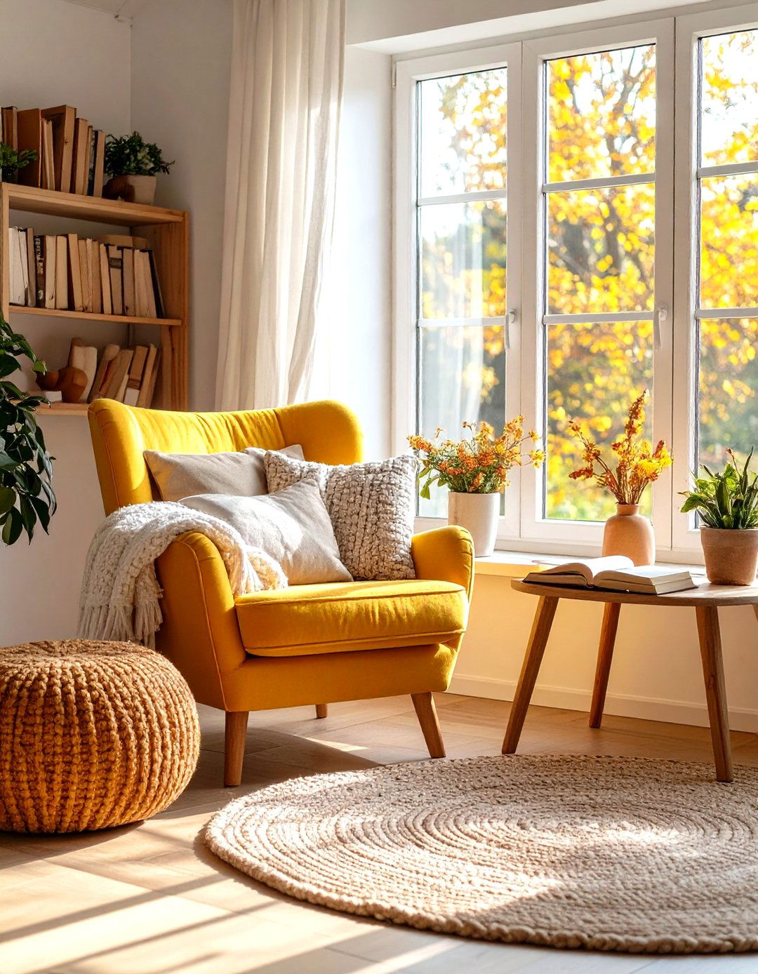Cozy Reading Nook Cottage Living Room - 24 Cottage Living Room Ideas