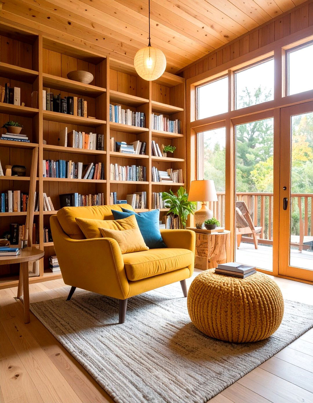 Cozy Reading Nook Library - 24 She Shed Interior Ideas