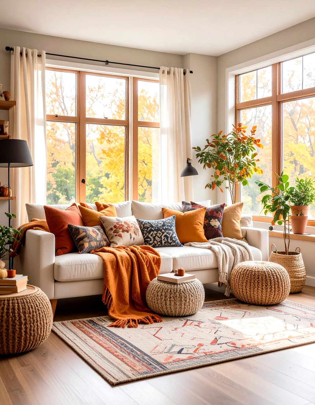 Cozy Reading Nook Transformation - 24 Thanksgiving Decoration Ideas