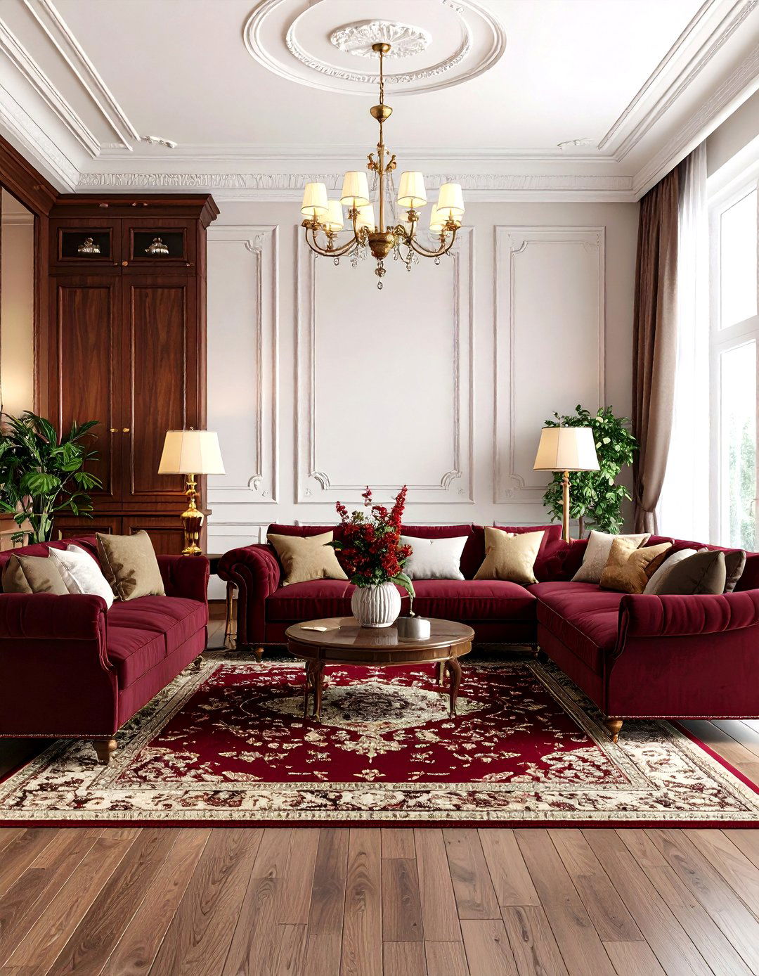 Cozy Traditional Family Room with Built in Entertainment Center - 24 Family Room Ideas