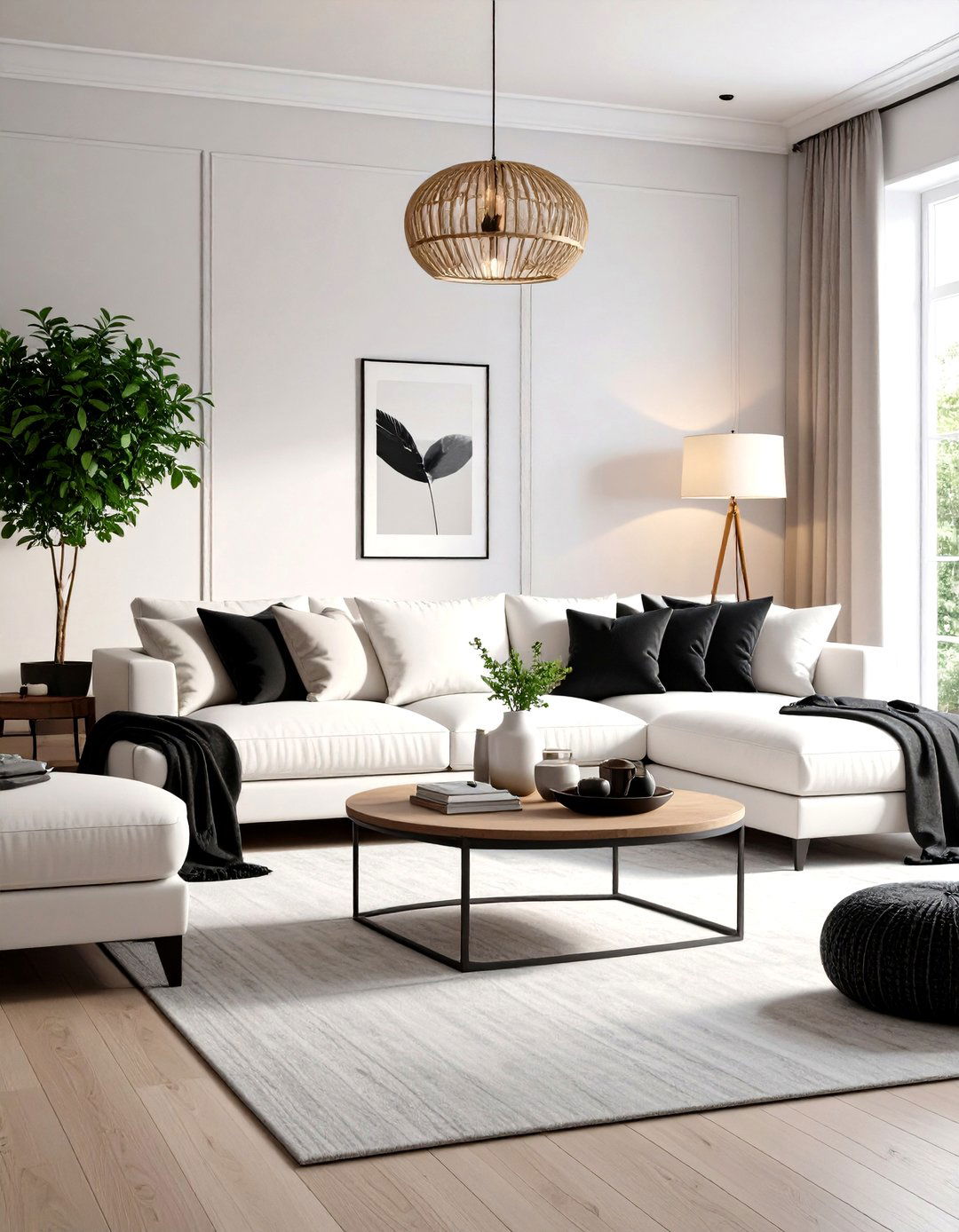 Cozy and Intimate Atmosphere - 24 Black and White Living Room Ideas