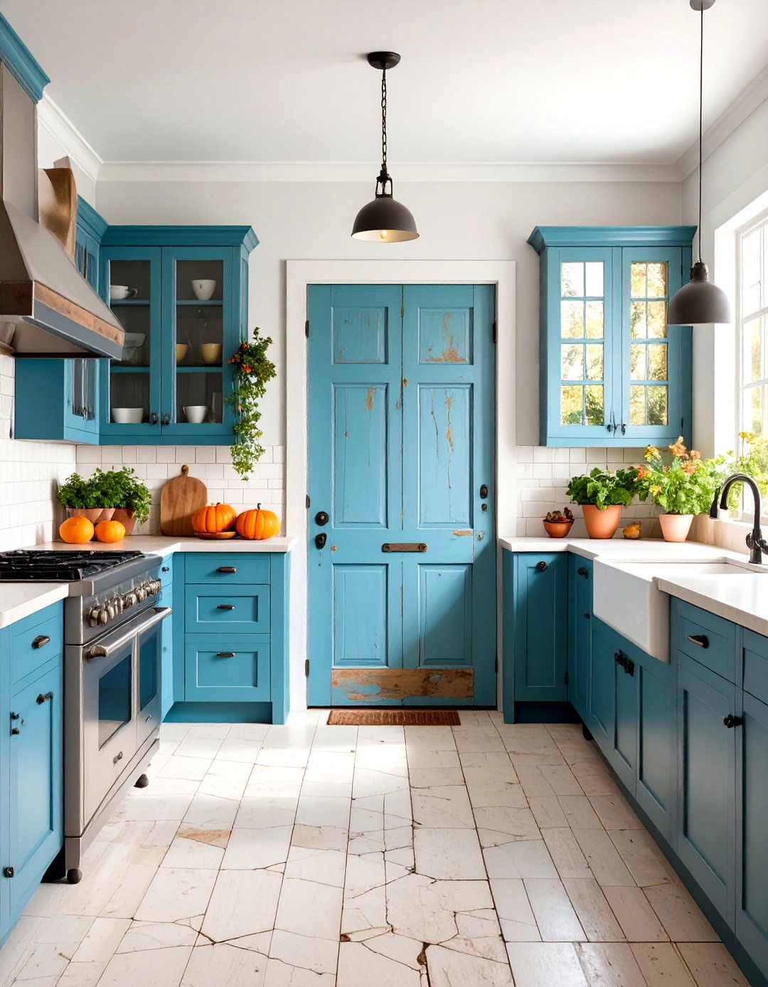 Crackling Paint Door Finish - 24 Door Painting Ideas