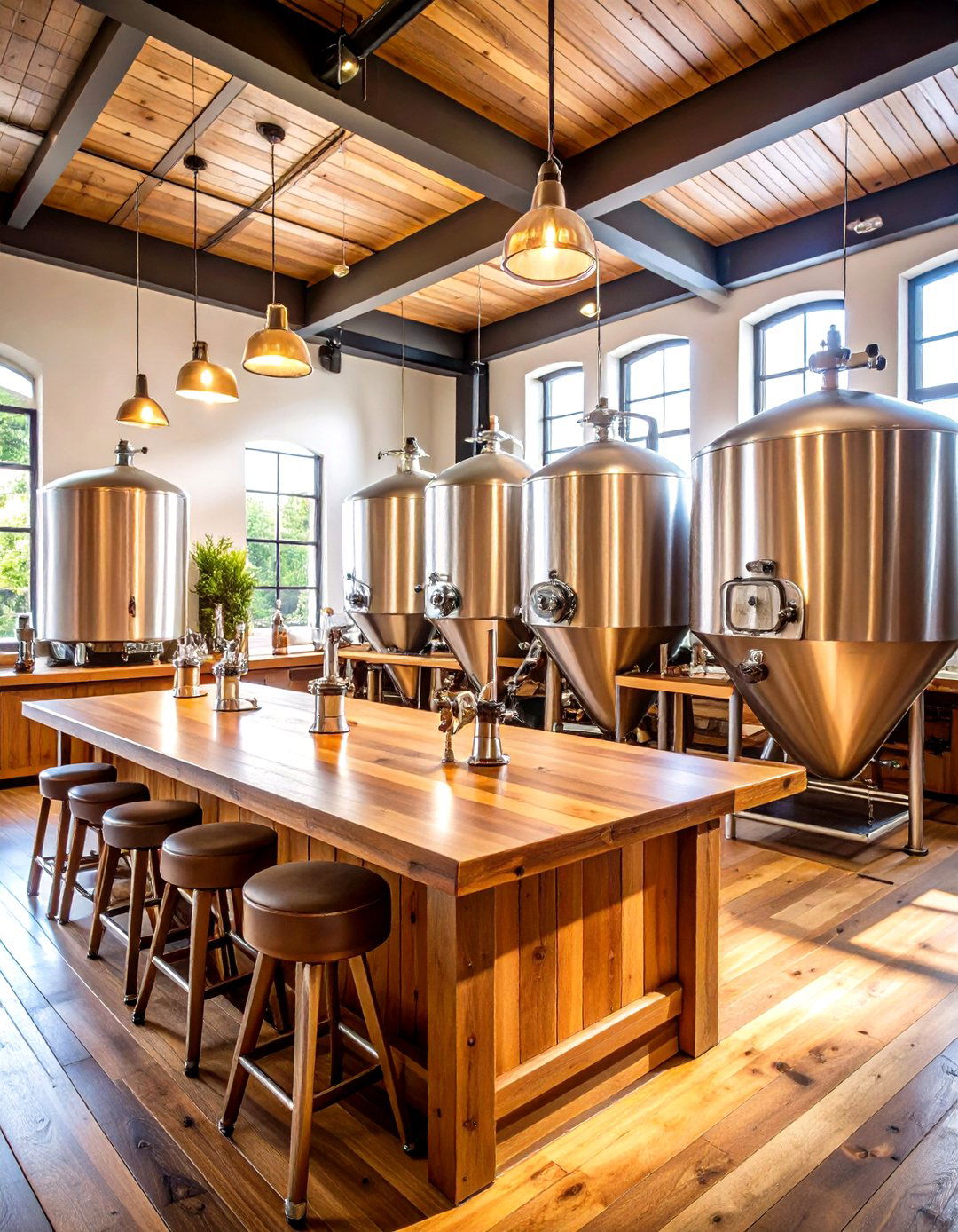 Craft Brewery Tasting Room with Kegging System - 24 Luxury Man Cave Ideas