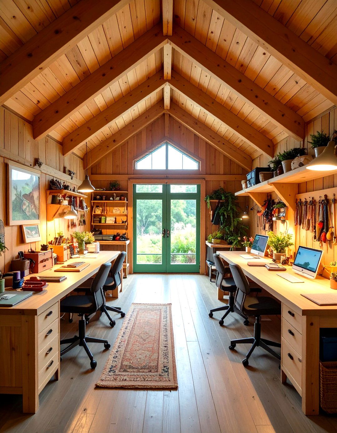 Craft Room Pole Barn Hobby - 24 Pole Barn Interior Ideas