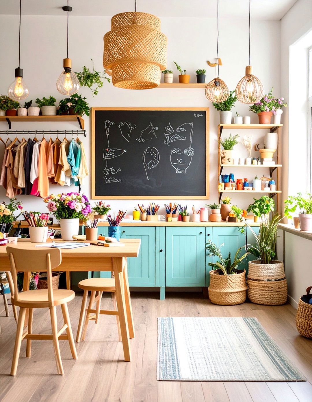 Craft Room Project Planning Board - 24 Chalkboard Wall Ideas