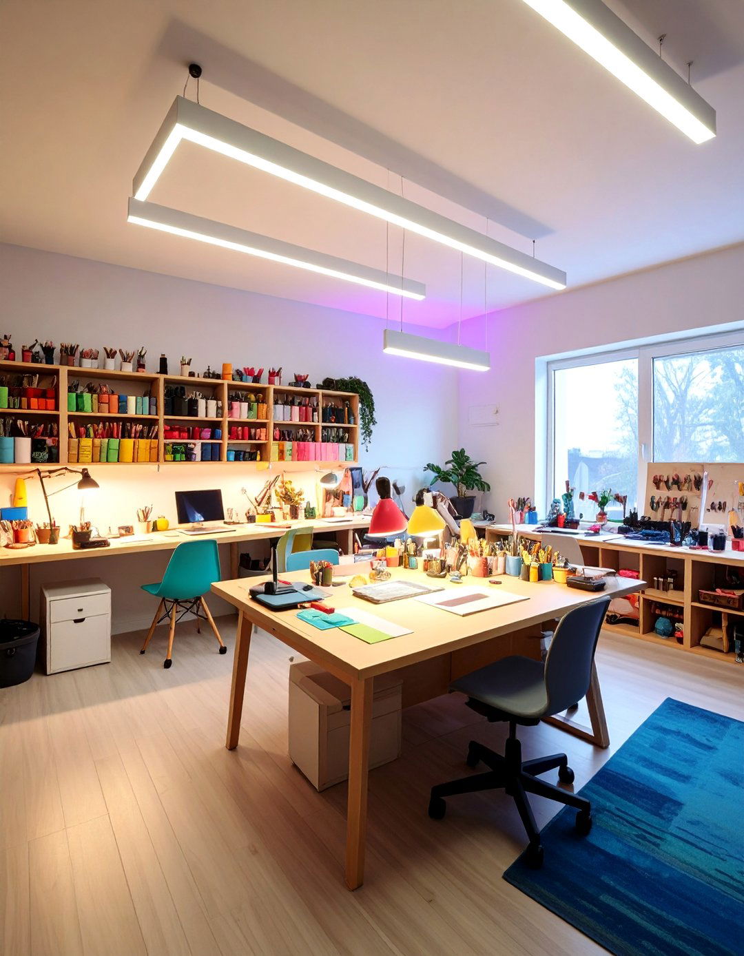 Craft Room Task Illumination - 24 Aesthetic Room Ideas With Led Lights