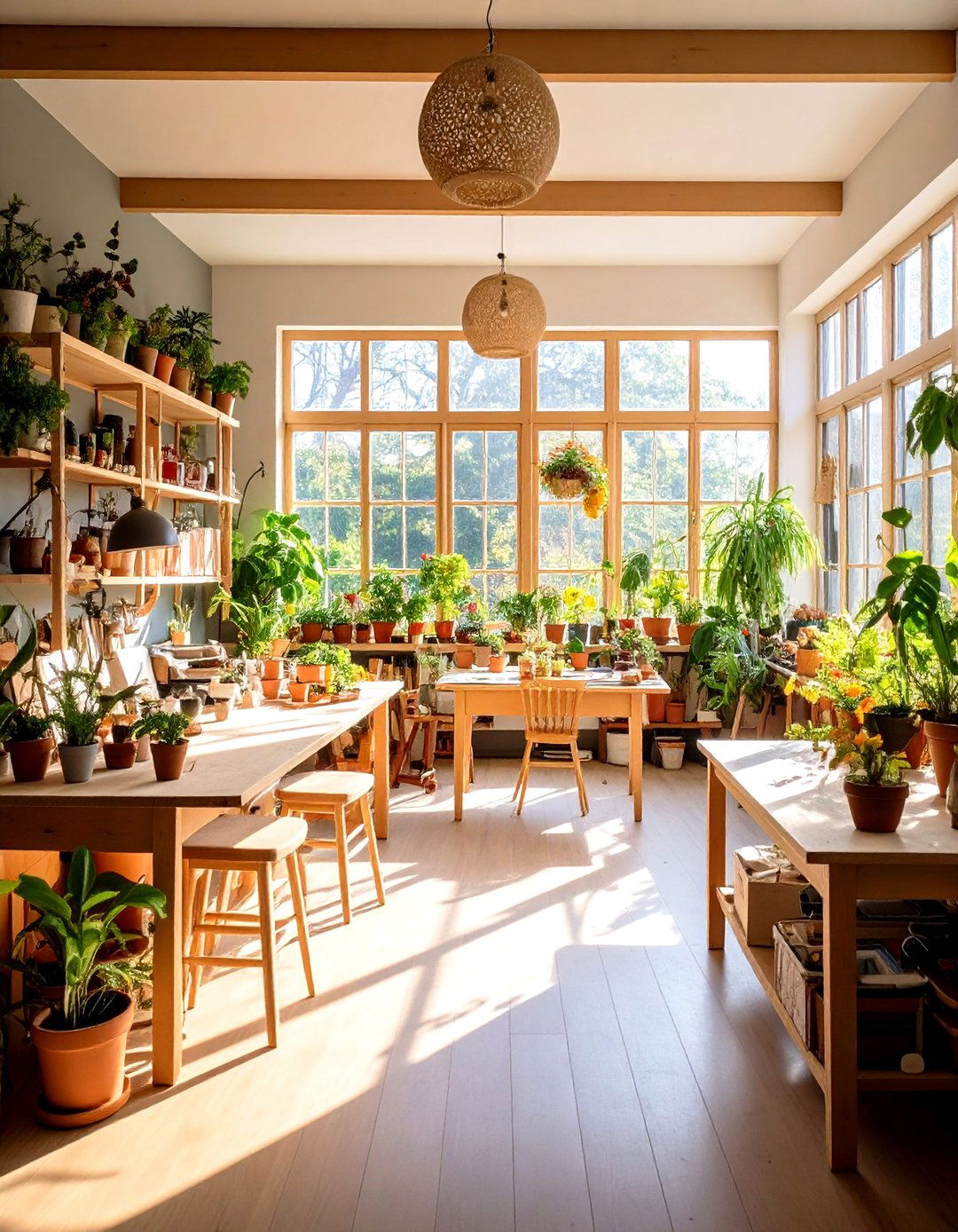 Craft Workshop Sunroom - 24 Florida Room Ideas