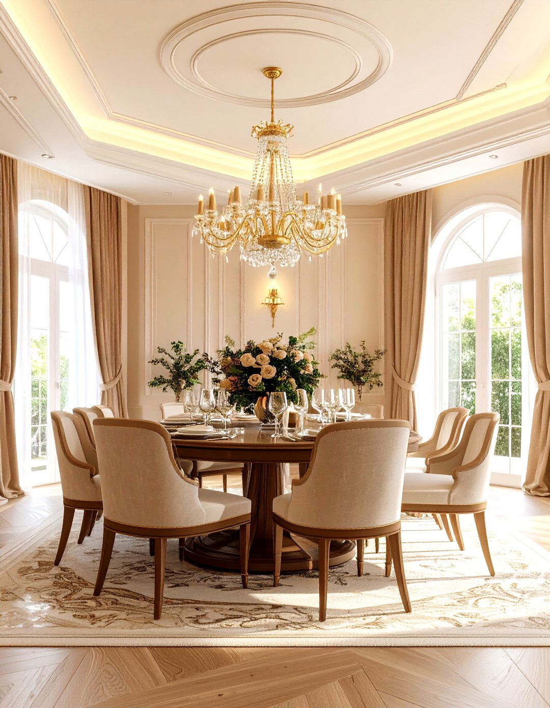 Cream Ceiling Warmth - 24 Ceiling Paint Ideas