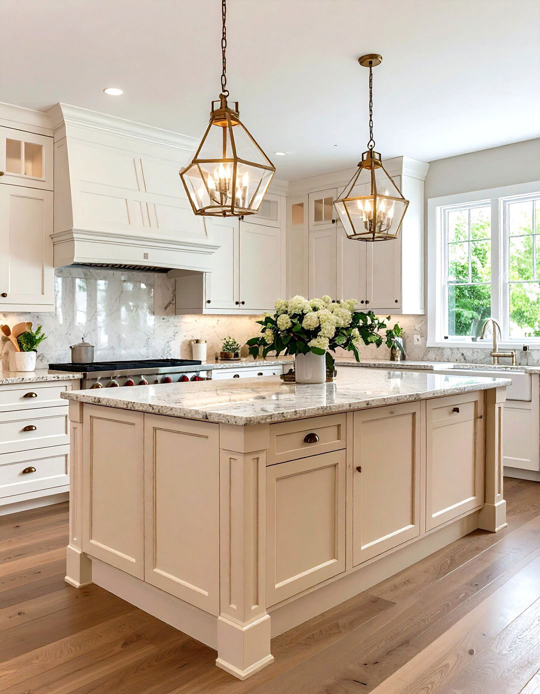 Cream Kitchen Islands - 24 Kitchen Island Color Ideas