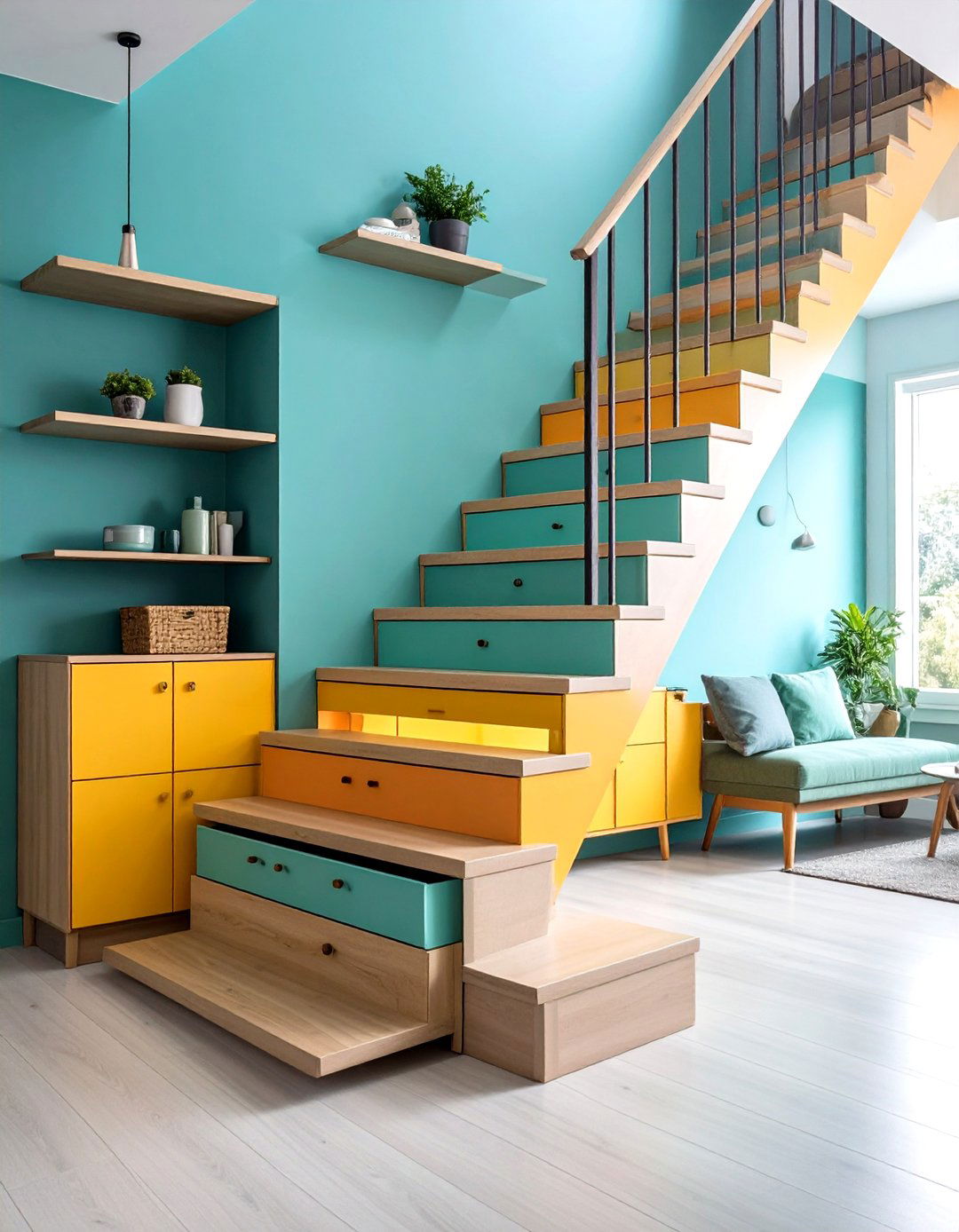 Creative Storage Staircase Solutions - 24 Townhouse Interior Design Ideas