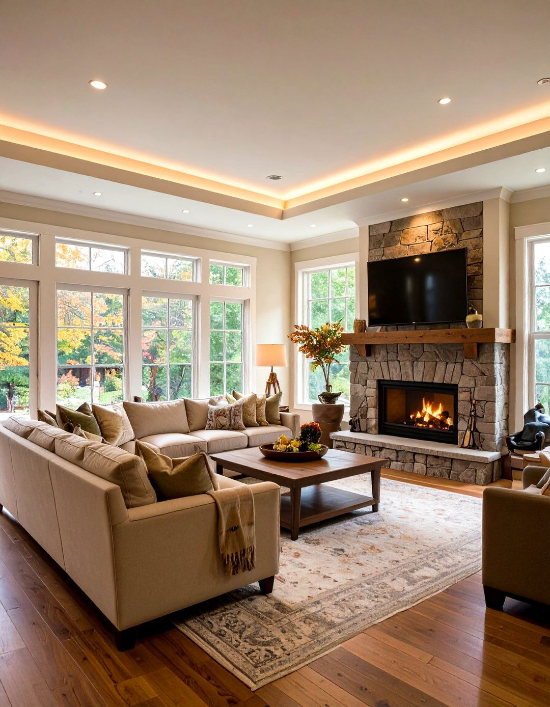Crown Molding with Rope Lighting Integration - 24 Crown Molding Ideas