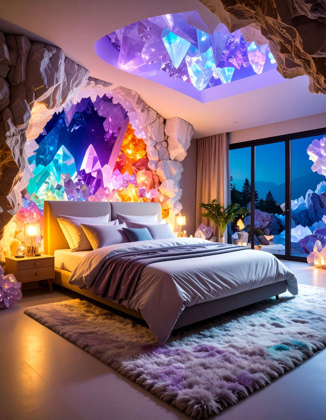 Crystal Cave Geode Fantasy Bedroom - 24 Fantasy Bedroom Ideas