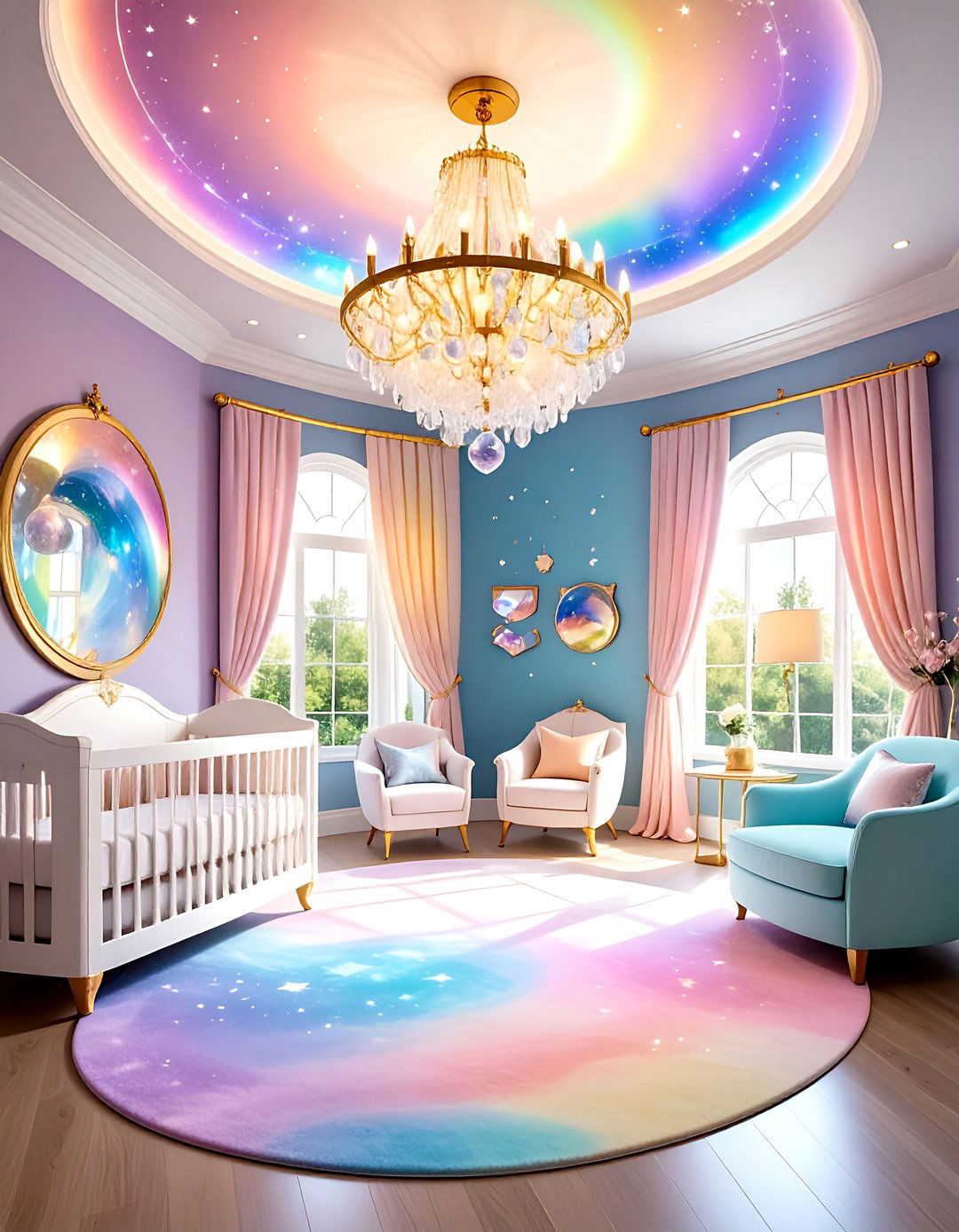 Crystal Planet Luxury Theme - 24 Space-themed Nursery Ideas