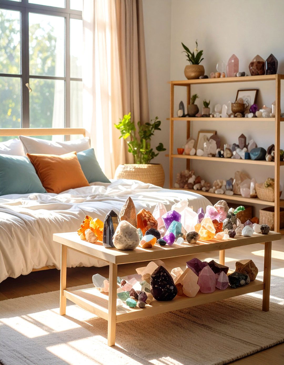 Crystal and Mineral Displays - 24 Boho Teen Bedroom Ideas