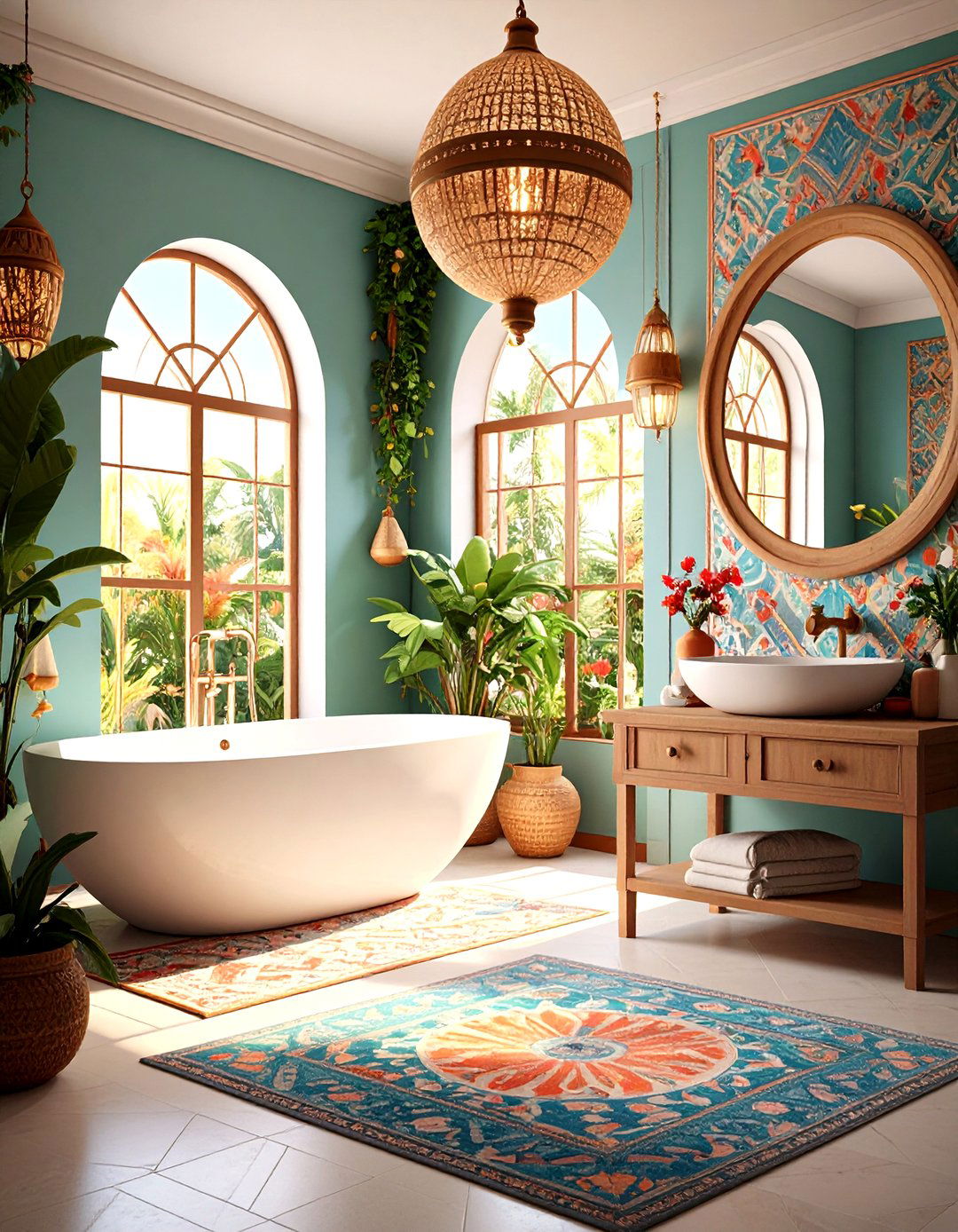 Cultural Art and Global Inspirations - 24 Bathroom Art Ideas