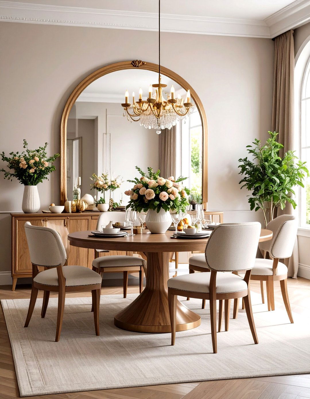 Curved Arched Mirrors - 24 Dining Room Mirror Ideas