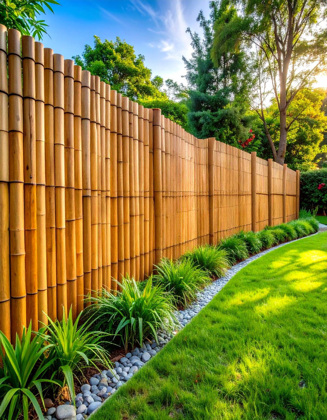 Curved Architectural Fence Styling - 24 Decorative Fence Ideas