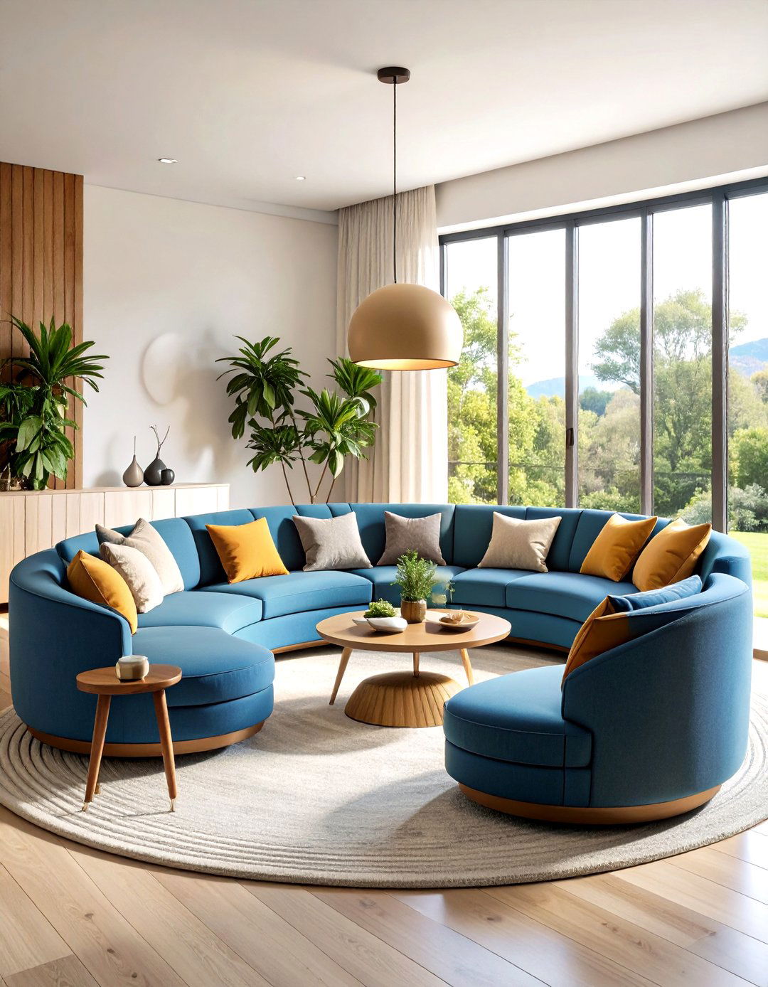 Curved Banquette Lounge - 24 Living Room Nook Ideas