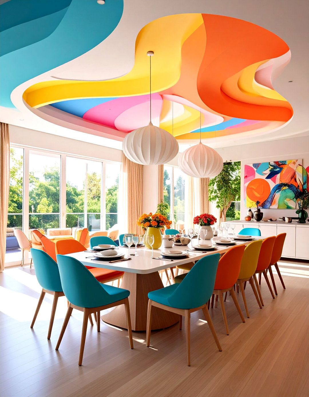 Curved Dining Room Ceiling Design - 24 Pop Ceiling Design Ideas